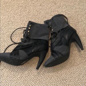 Jeffrey Campbell Black heeled boots